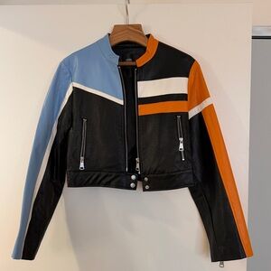 Urban Outfitters Multicolor Leather Jacket